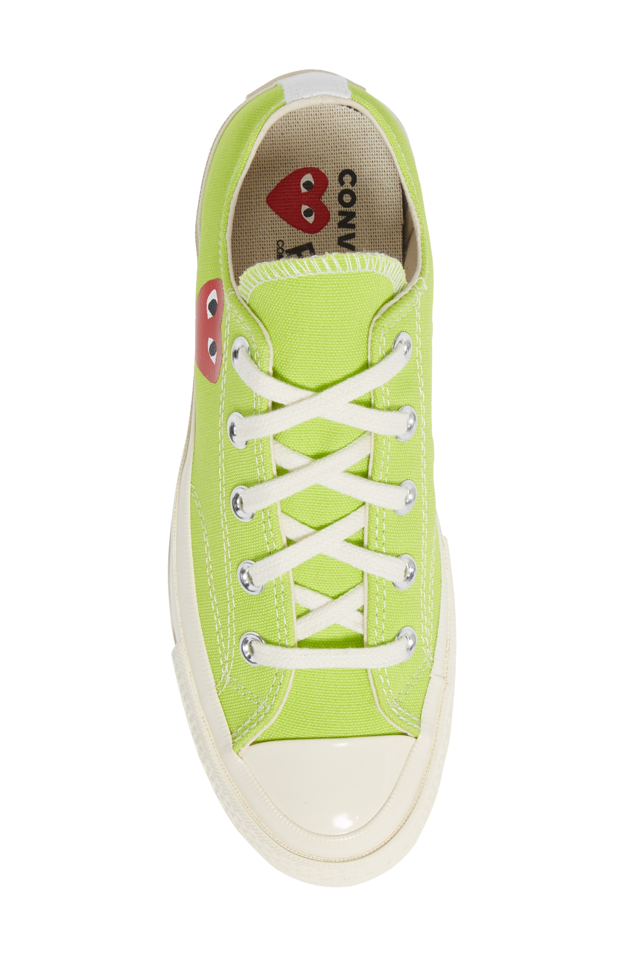 Comme des Garçons PLAY x Converse Chuck Taylor<sup>®</sup> Hidden Heart Low Top Sneaker, Alternate, color, 