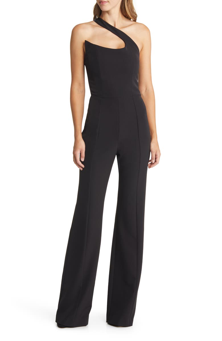 Black Halo Brew One-Shoulder Jumpsuit, Main, color, 