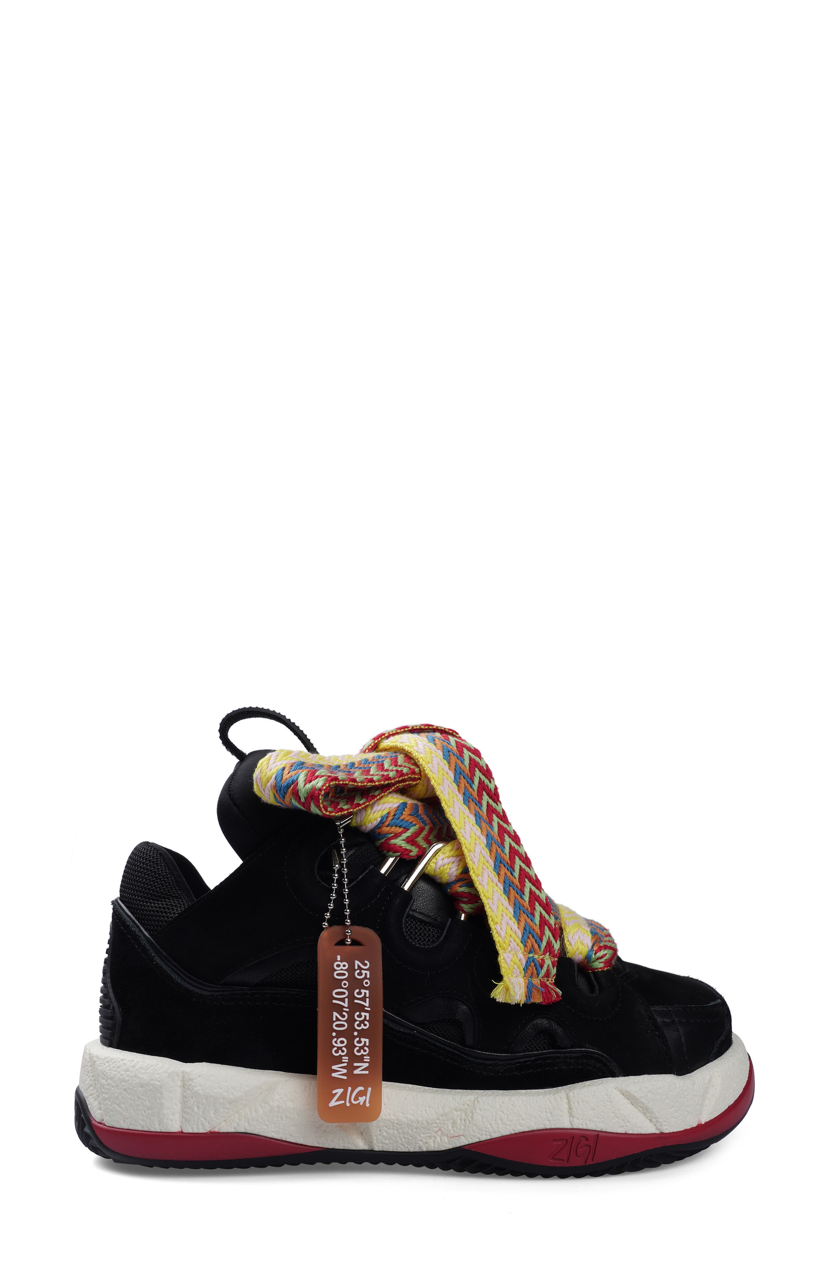 ZIGI Nila Sneaker, Alternate, color, Black
