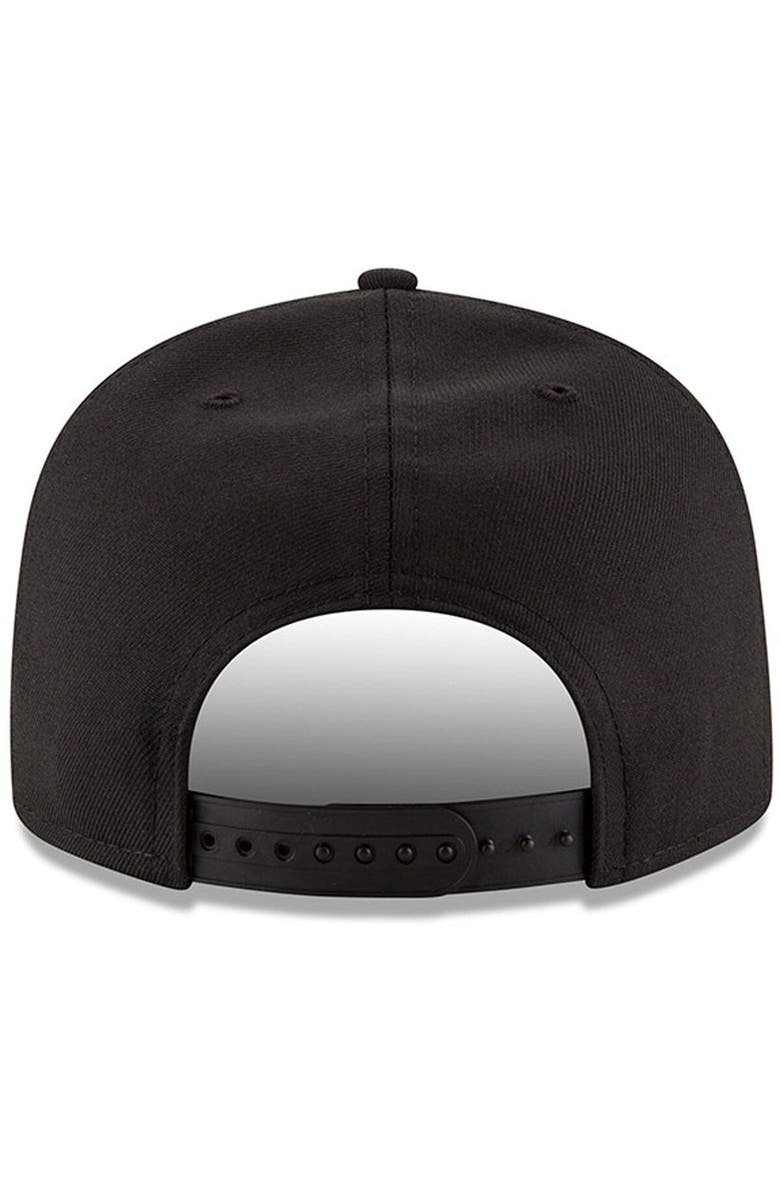 New Era Men's New Era Black Philadelphia Eagles Black On Black 9FIFTY Adjustable Hat, Alternate, color, Black