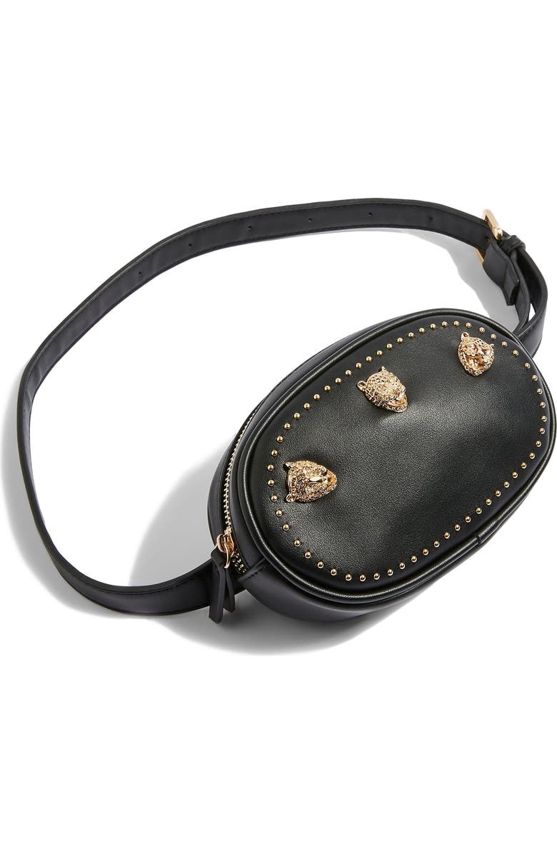 Topshop Panther Bum Bag, Alternate, color,