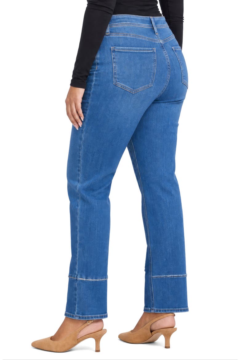Brooke High Waist Loose Straight Leg Jeans, Alternate, color, AGAVE