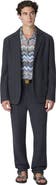Missoni Single-breasted Blazer In Cotton And Viscose With Tone-on-tone Zigzag Pattern