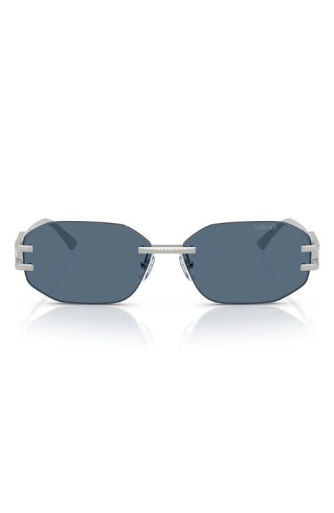 58mm Oval Sunglasses