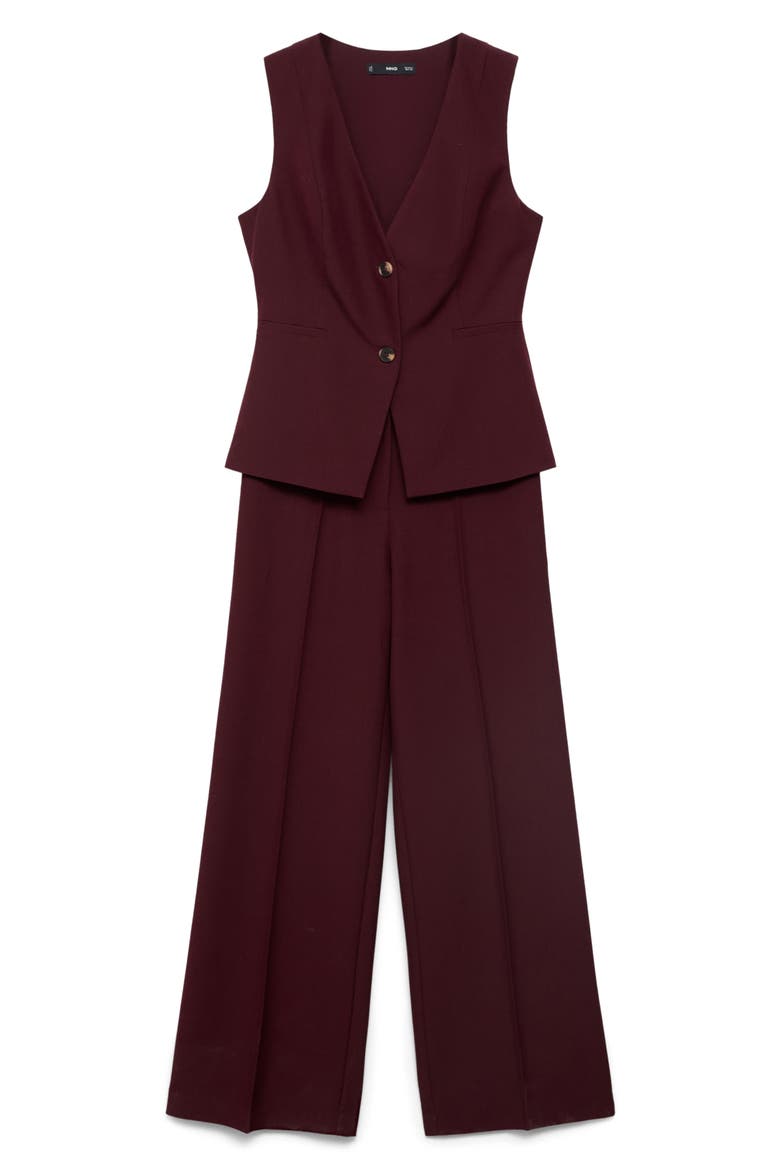 Sleeveless Wide Leg Jumpsuit, Main, color, BURGUNDY