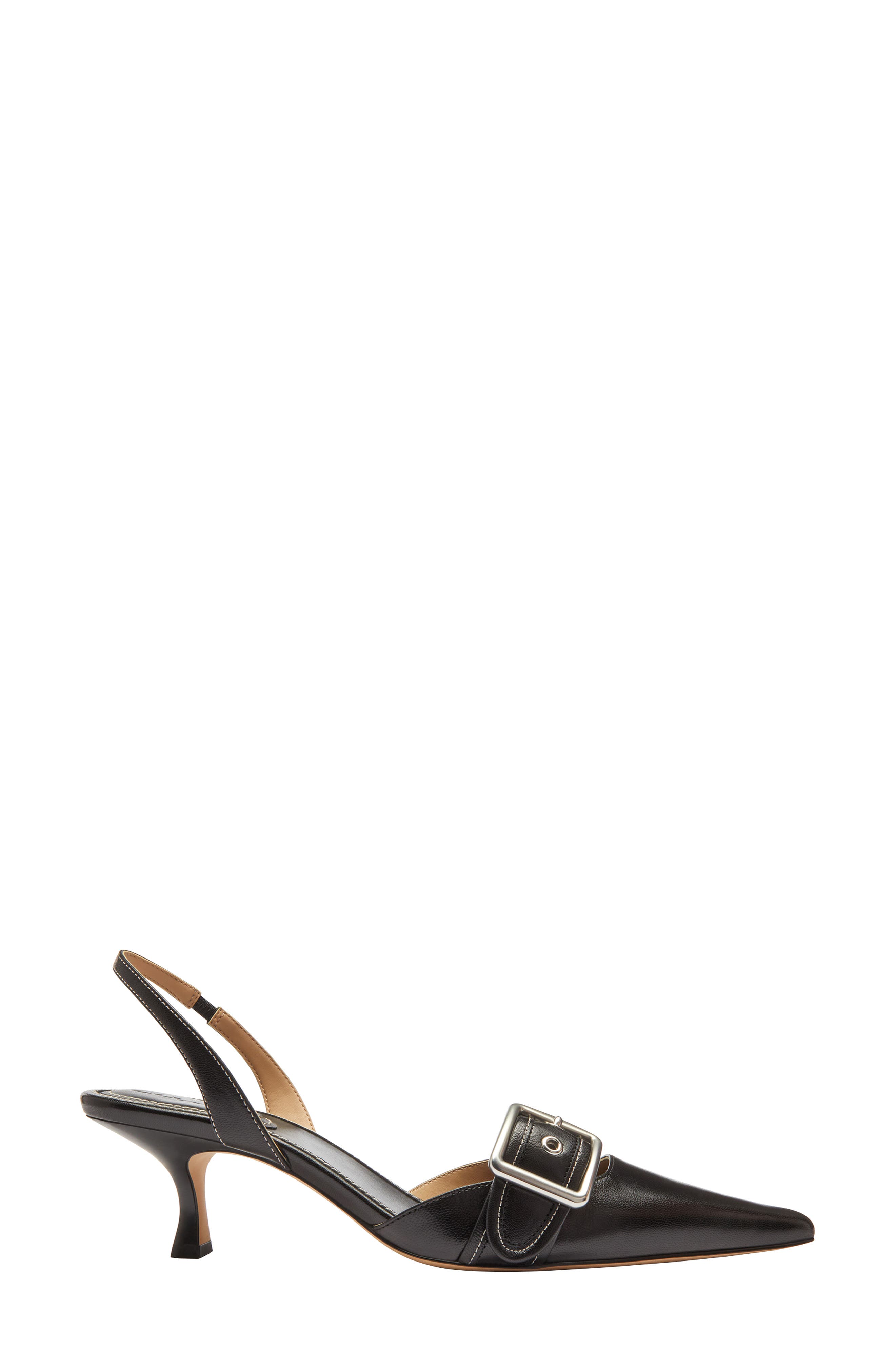 COACH Margot Slingback Pointed Toe Pump, Alternate, color, Black