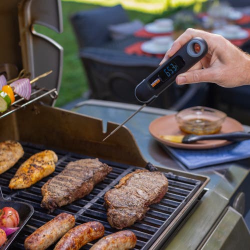 Maverick Temp & Time Reverse Lcd Thermocouple Thermometer In Black