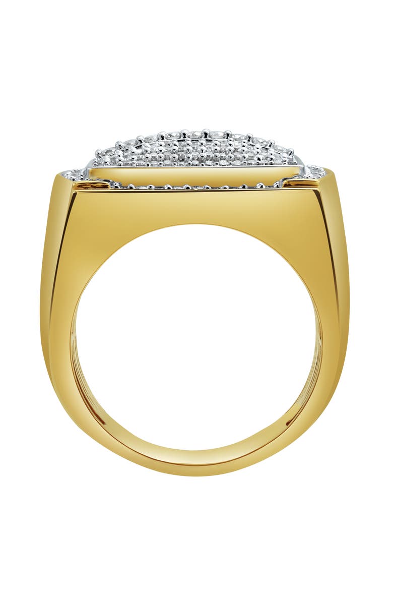 LuvMyJewelry Hip Hop Headlight 14K Yellow Gold Diamond Men Statement Ring - 3.24ct., Alternate, color, 14K Yellow Gold