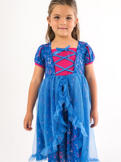 Rufflebutts Princess Dress-up Corset Nightgown In Blue