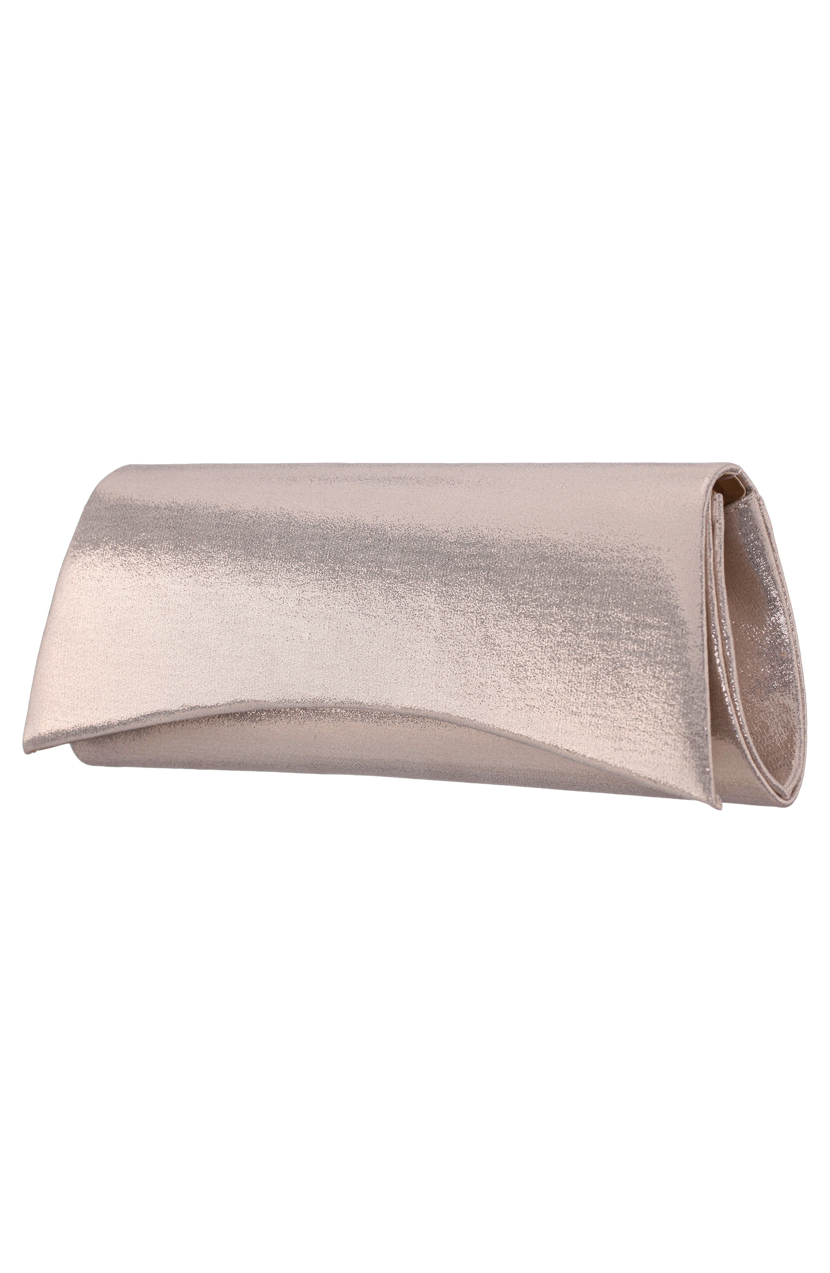 Zoey Clutch, Alternate, color, PLATINO