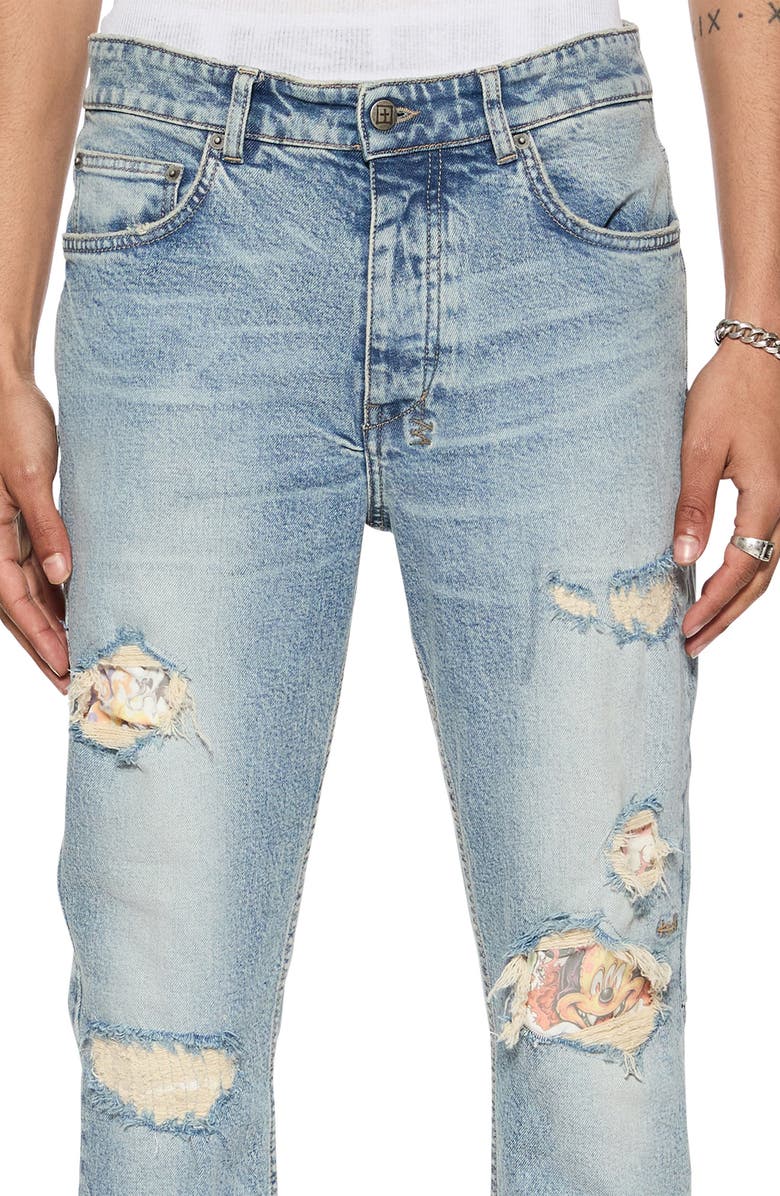 Ksubi Chitch Champange Destroy Skinny Jeans, Alternate, color, 