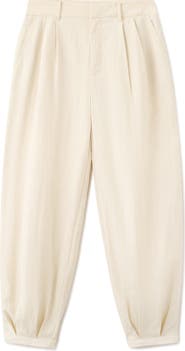 MANGO Starring Hailey Bieber Pleated Balloon Pants