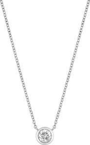 Bony Levy 14K Gold Diamond Bezel Pendant Necklace - 0.16 ctw.