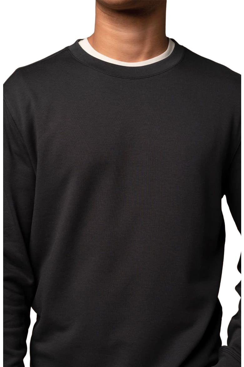 Terry Twillback Crew, Alternate, color, Black
