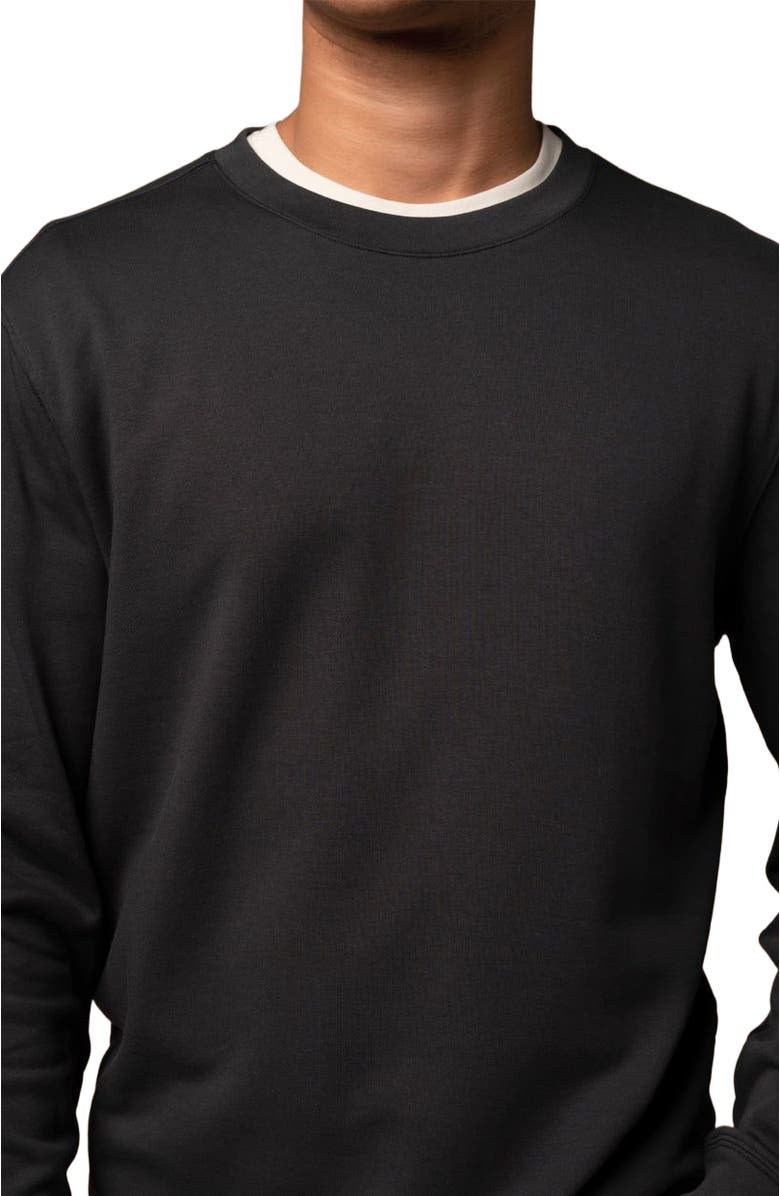 ASHWORTH GOLF Terry Twillback Crew, Alternate, color, Black