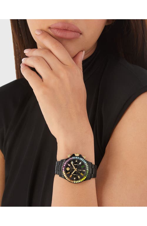 Philipp Plein Nobile Lady Crystal Watch Woman Wrist Watch Black Size Onesize Stainless Steel In Ip Black