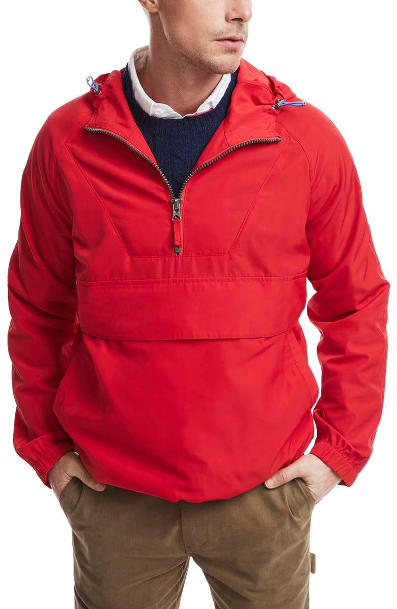Brooks Brothers Water Repellent Anorak, Main, color, 