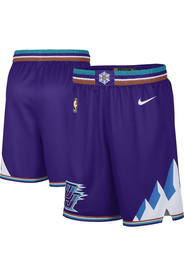 Men's Nike Purple Utah Jazz 2022/23 Classic Edition Swingman Performance Shorts, Main, color, Purple