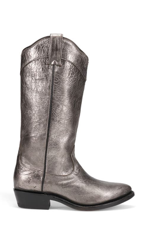 Frye Billy Daisy Knee High Western Boot In Gray