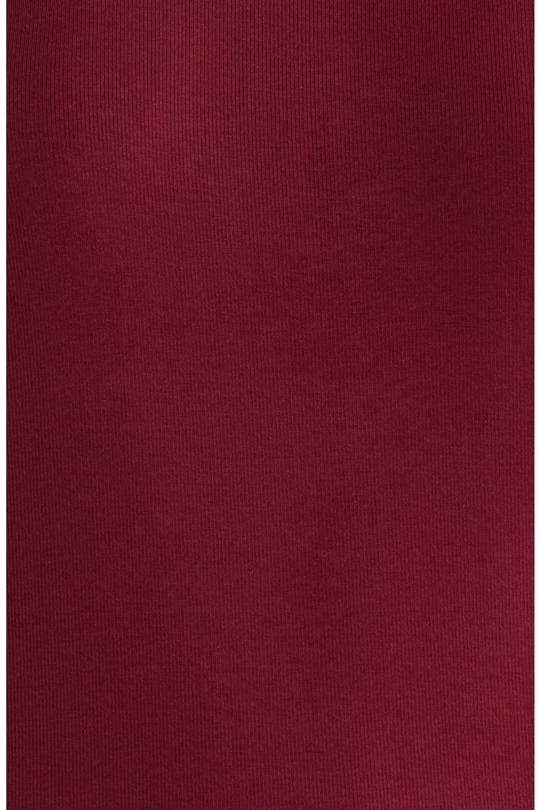 Ribbed Short Pajamas, Alternate, color, CALLIOPE WINE