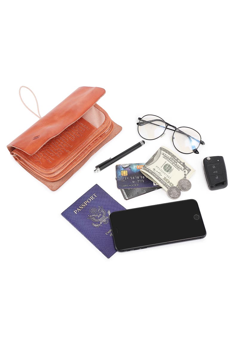 Nomad Genuine Leather Travel Organizer, Alternate, color, Terra Cotta