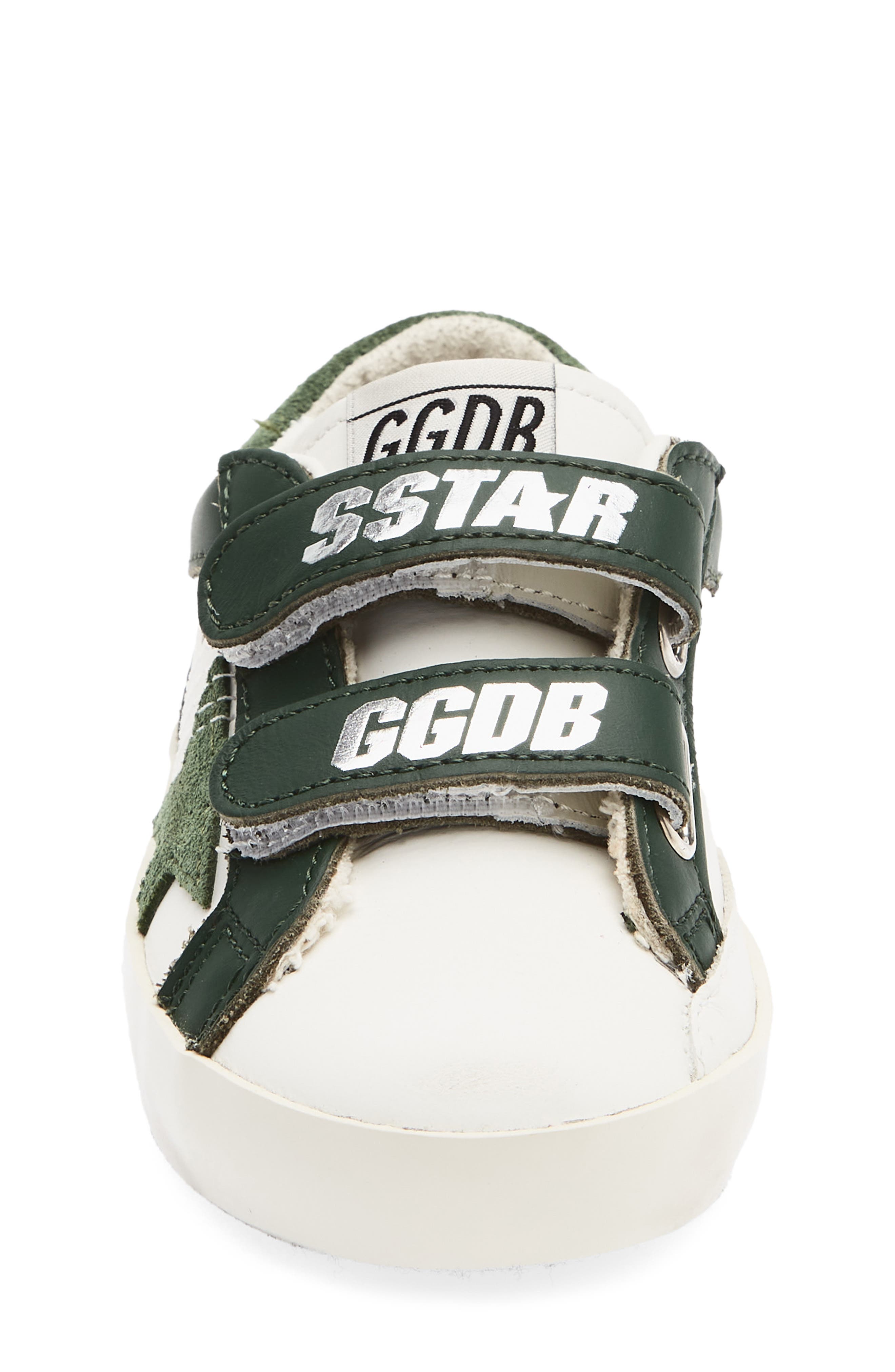 Kids' Old School Sneaker, Alternate, color, WHITE/ GREEN