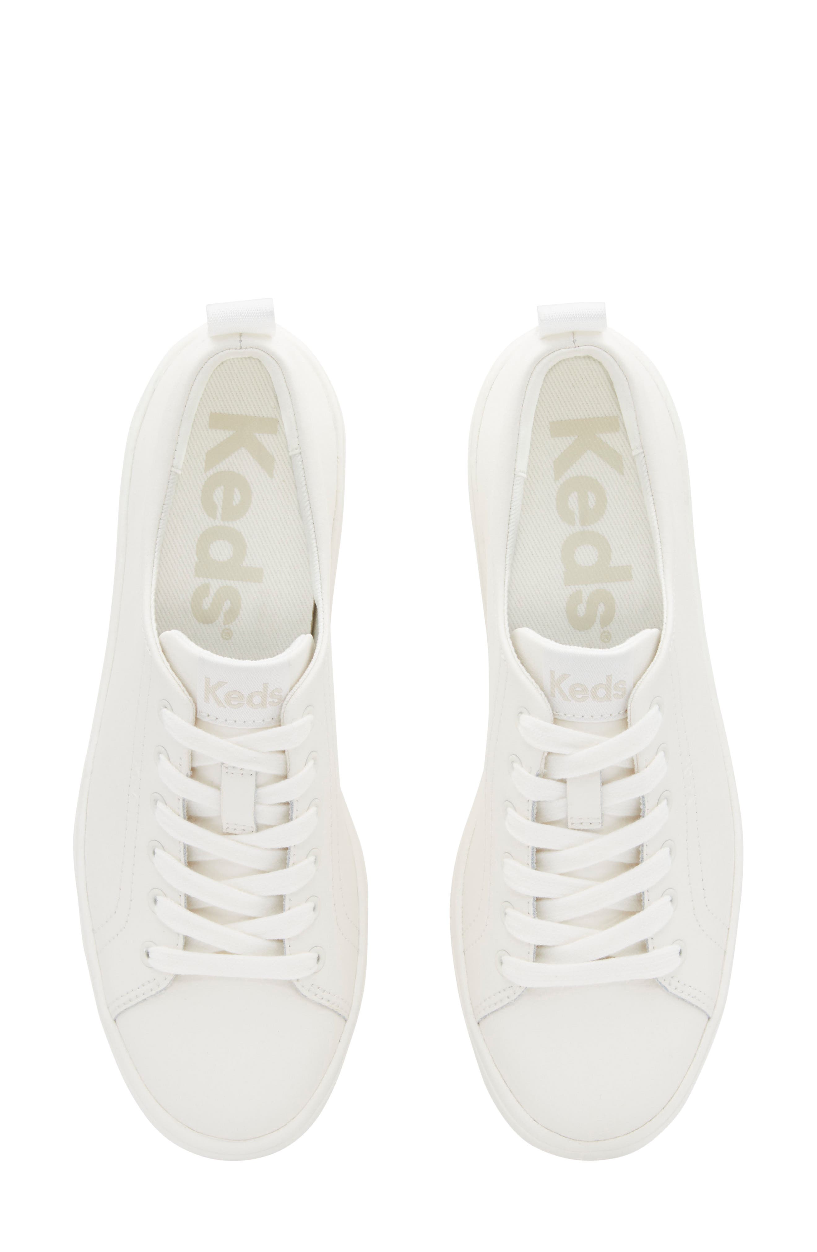 Keds<sup>®</sup> Skyler Platform Sneaker, Alternate, color, White Leather