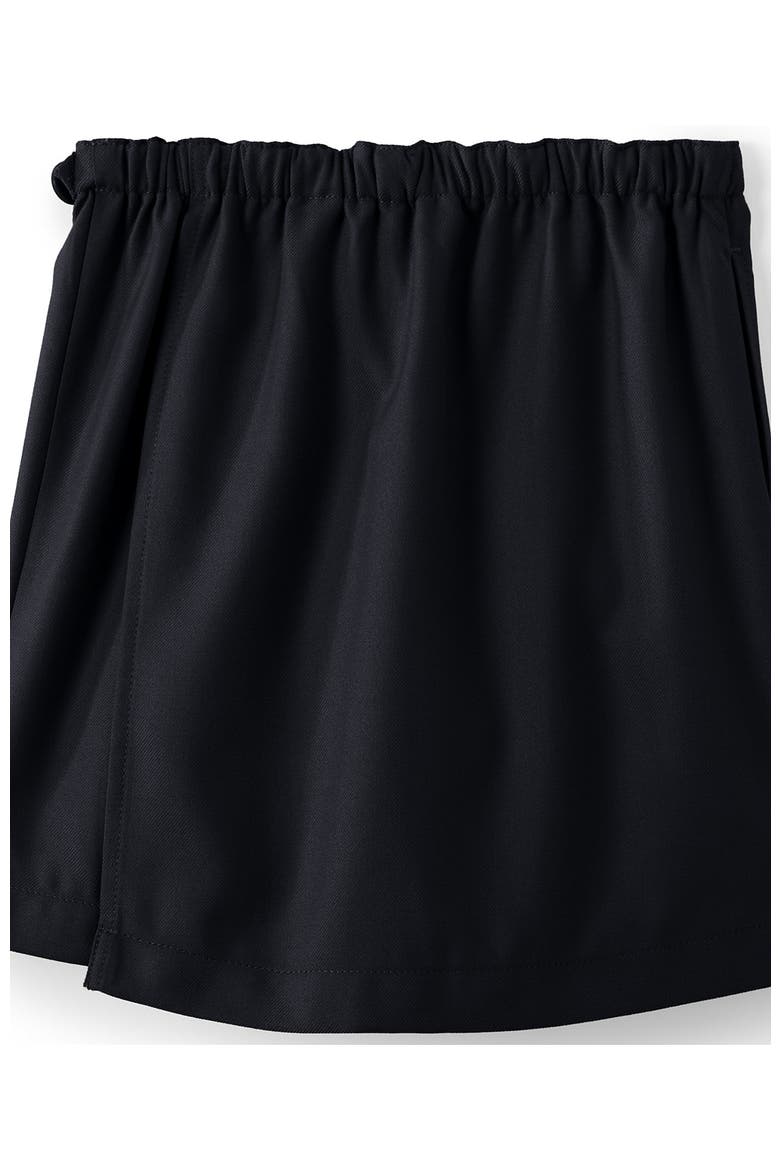 Solid A Line Tab Skort Top of Knee, Alternate, color, Black