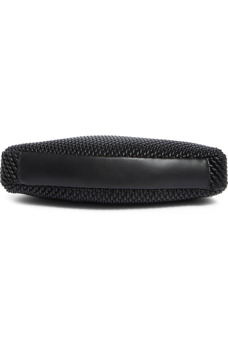 Sam Edelman Julia Quilted Recycled Leather Shoulder Bag, Alternate, color, Black