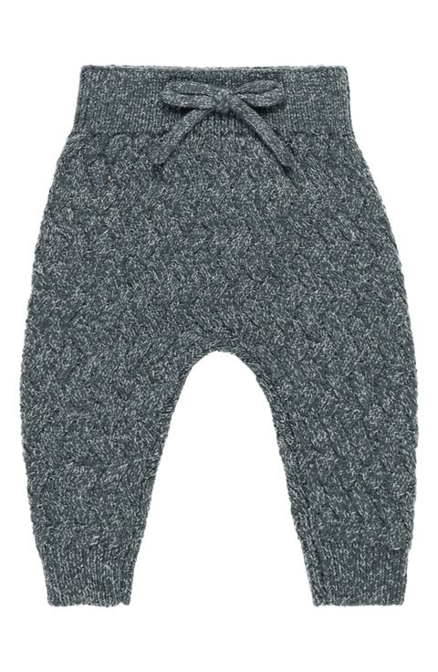 Organic Cotton & Linen Blend Knit Pants (Baby)