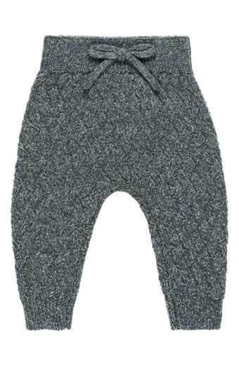 QUINCY MAE Organic Cotton & Linen Blend Knit Pants
