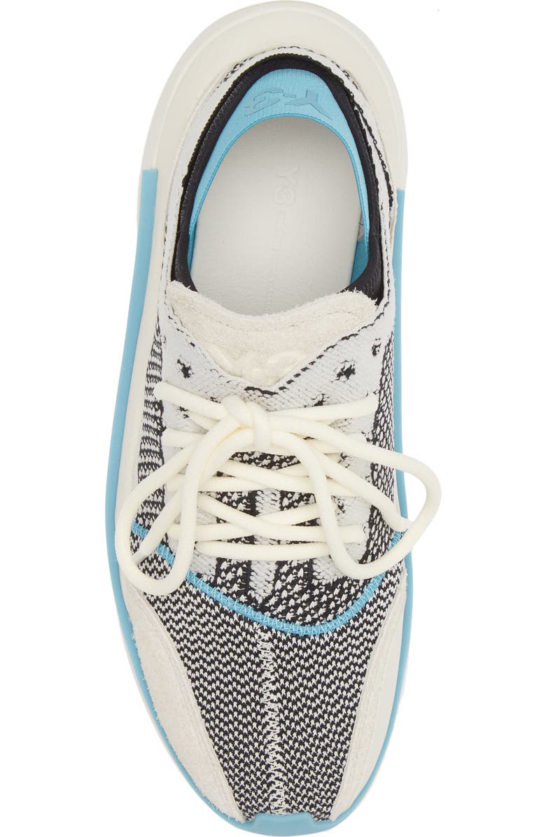 Y-3 Qisan Knit Mixed Media Sneaker, Alternate, color,
