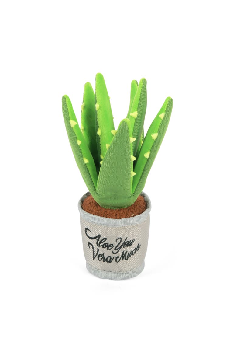 Blooming Buddies Aloeve You Plant, Plush Dog Toy, Crinkle Leaves, Alternate, color, Multicolored