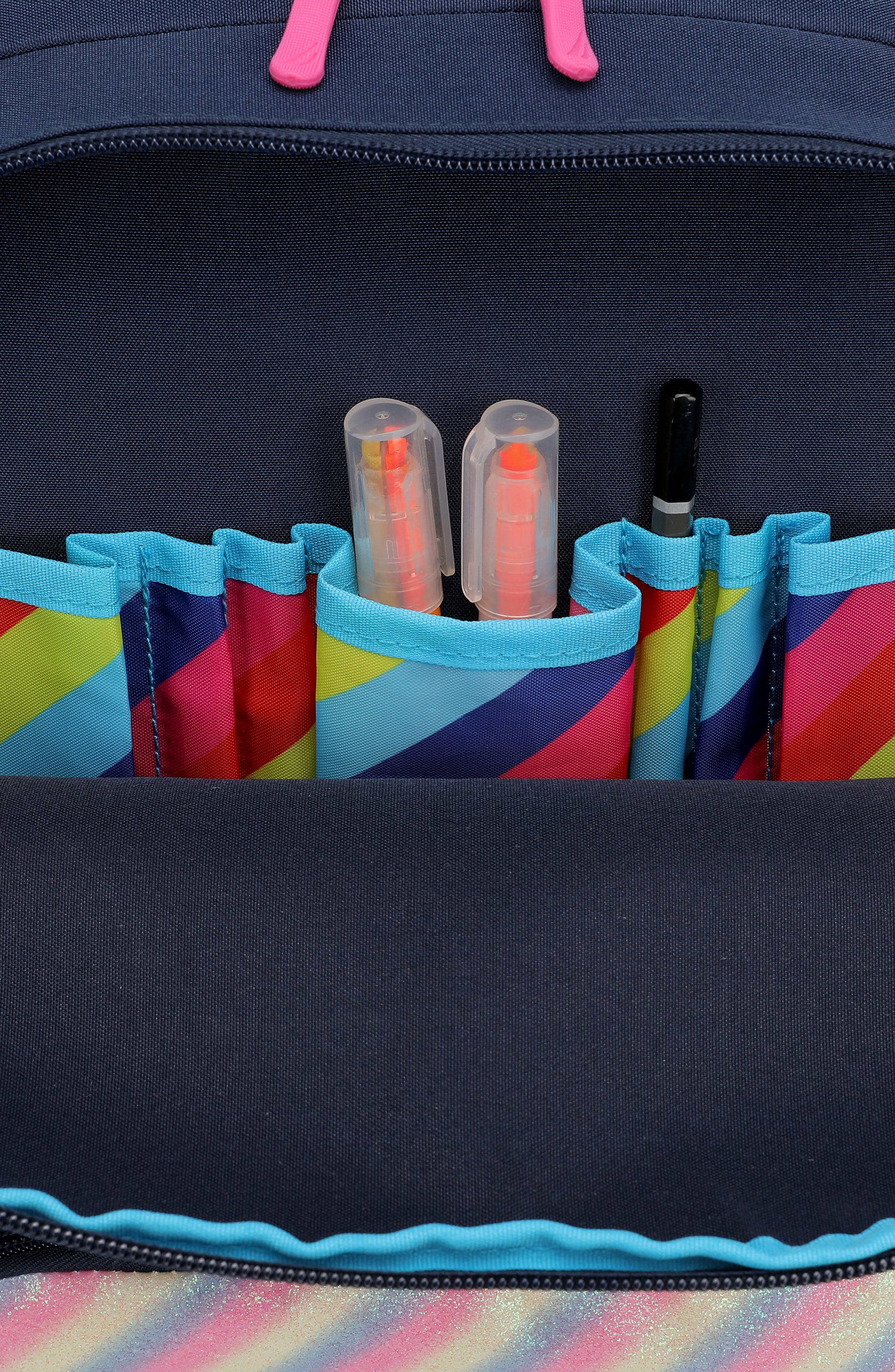 Nautica Retro Rainbow  16 Inch Backpack for Kids and Teens, Alternate, color, Retro Rainbow