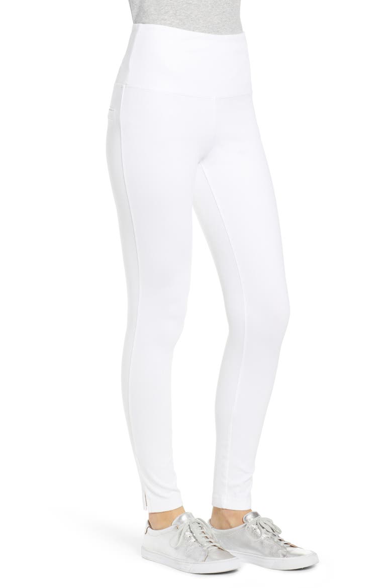 Lyssé High Waist Skinny Denim Leggings, Alternate, color, WHITE