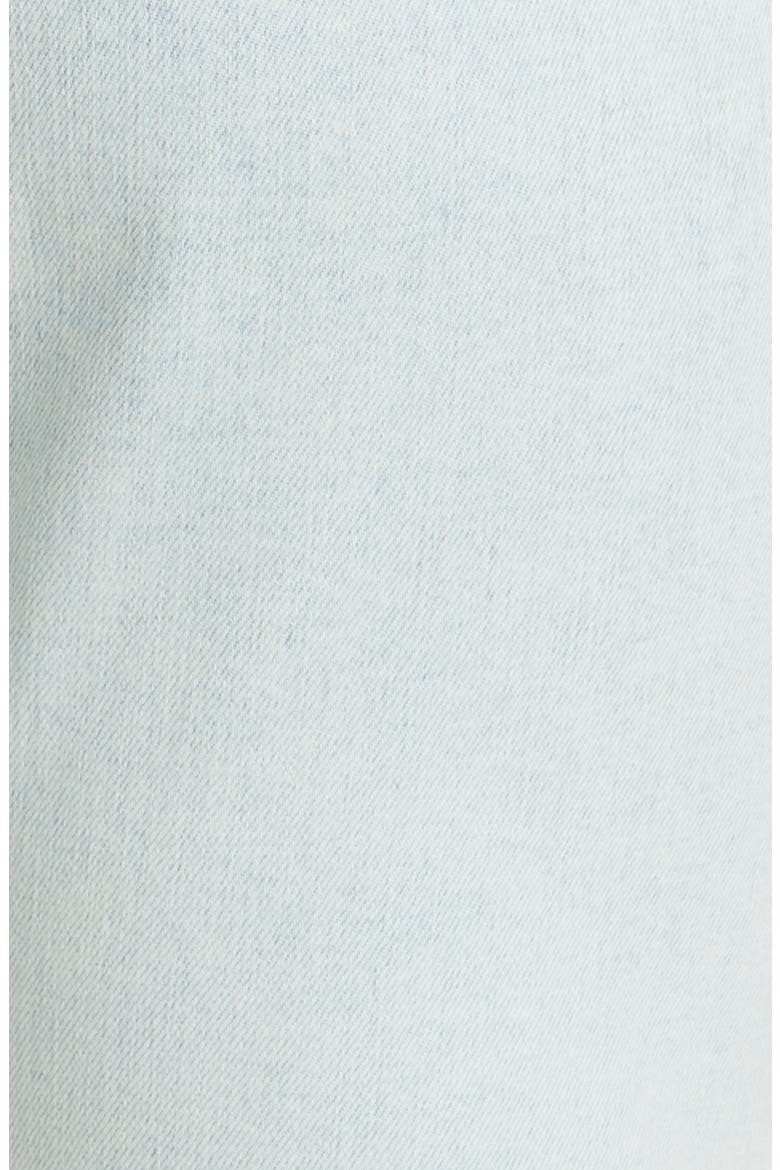 Le Vintage Raw Edge High Waist Denim Bermuda Shorts, Alternate, color, DIVISADERO