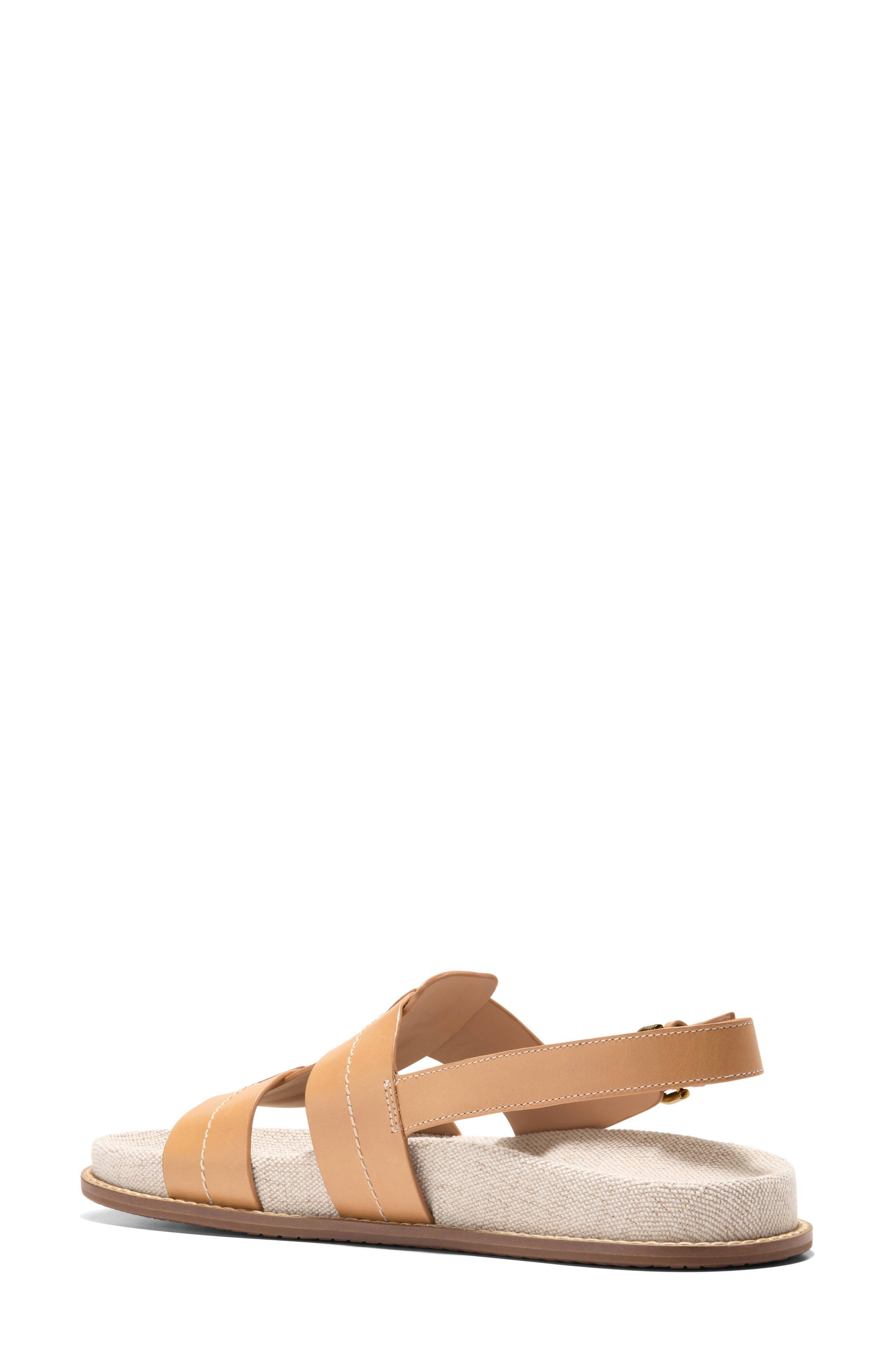 Cole Haan Marlee Slingback Fisherman Sandal, Alternate, color, Biscuit Leather/ Natural