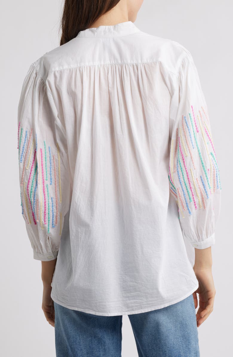 Hatley Lexi Embroidery Detail Cotton Top, Alternate, color, 