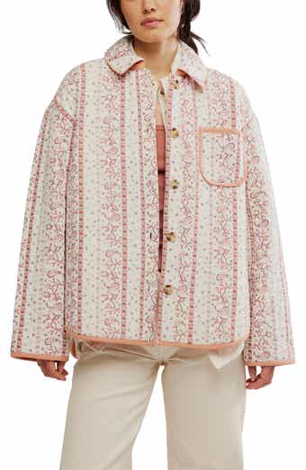 Free People Alexie Print Boxy Quilted Jacket