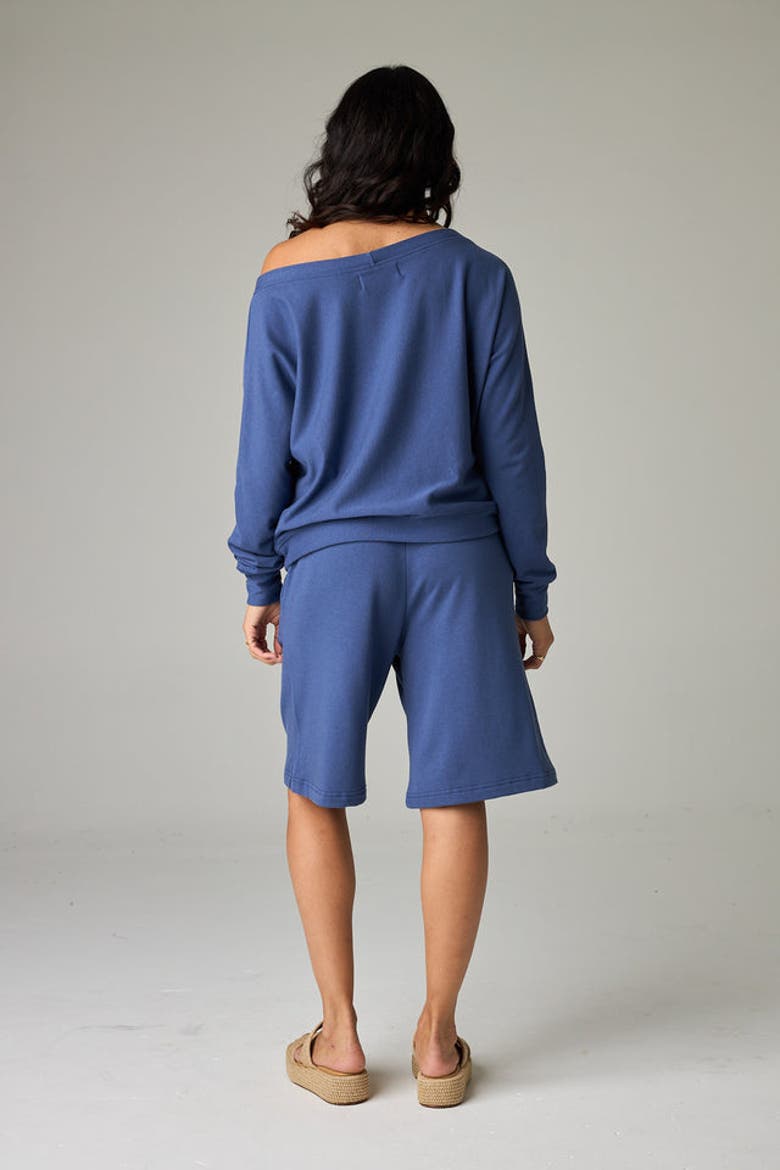 Baikal Eco-Luxe Fleece Bermuda Short - Cloud-Soft Comfort, Alternate, color, Deep Ocean