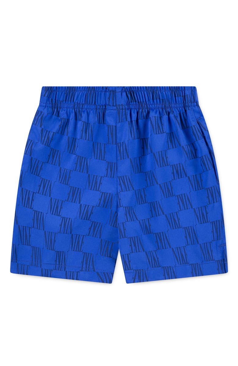 Nike Kids' Logo Check Athletic Shorts, Alternate, color, Game Royal