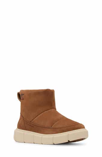 SOREL Kids' Explorer III Faux Fur Waterproof Slip-On Boot