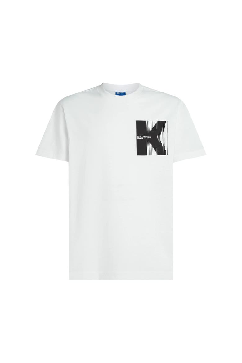 Men's Short-Sleeve K Logo T-Shirt, Alternate, color, White