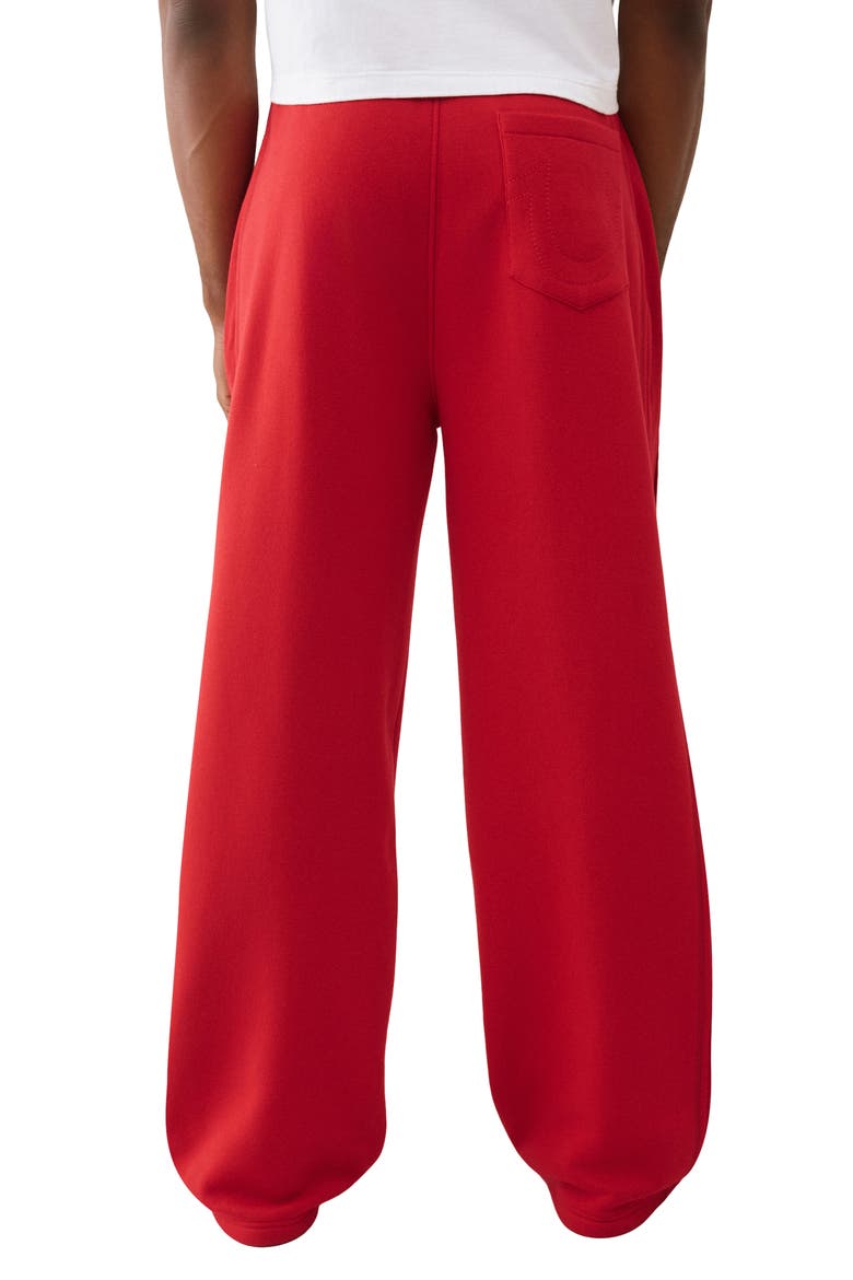 Rib Stitch Dept Baggy Sweatpants, Alternate, color, TRV RED