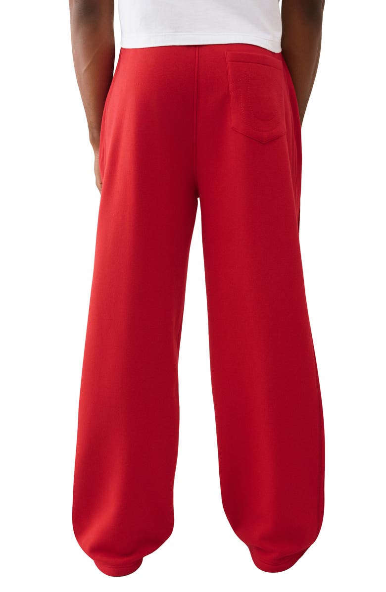 True Religion Rib Stitch Dept Baggy Sweatpants, Alternate, color, Trv Red
