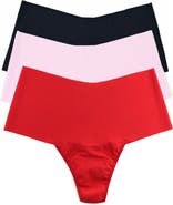 Hanky Panky Breathe Assorted 3-Pack High Waist Thongs