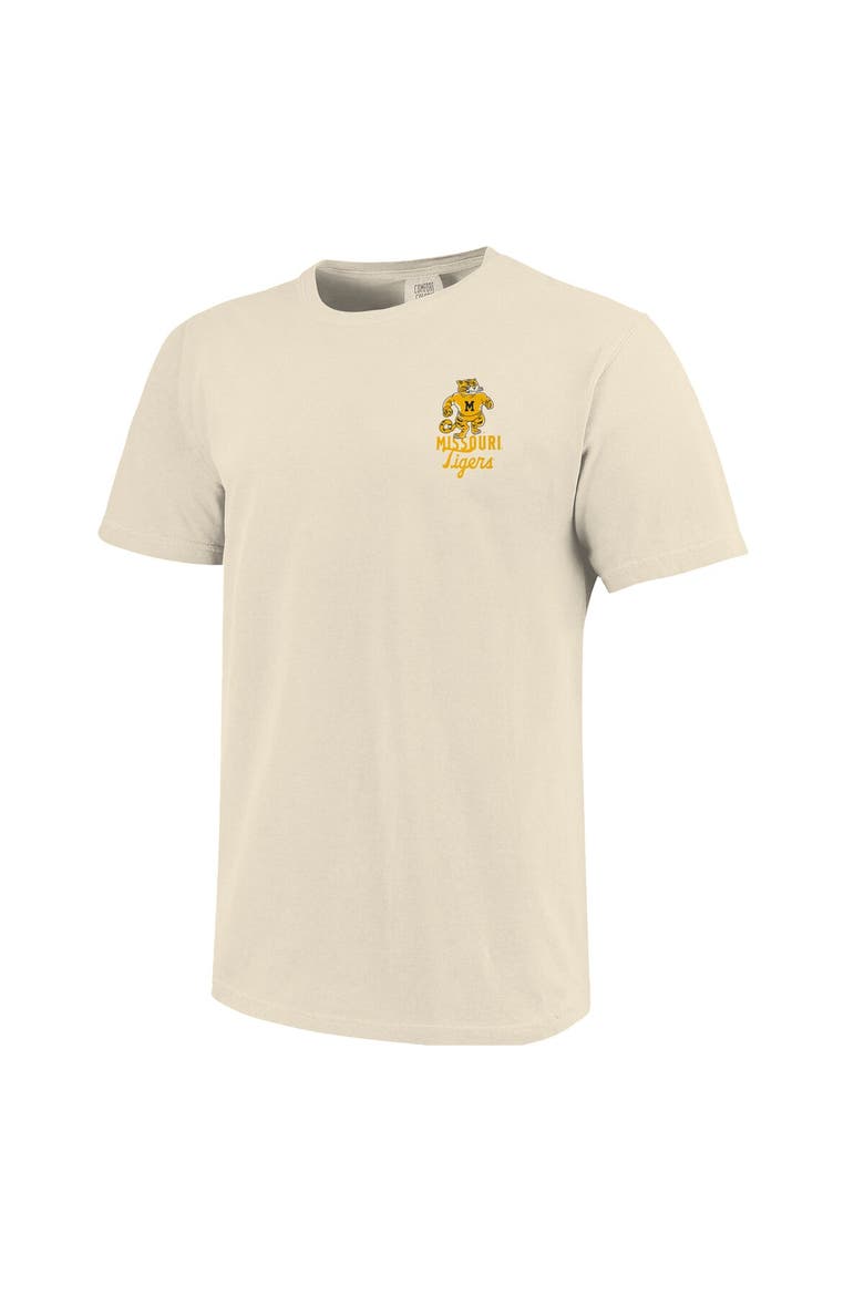 Men's Cream Missouri Tigers Comfort Colors Mascot Overlay T-Shirt, Alternate, color, Cream