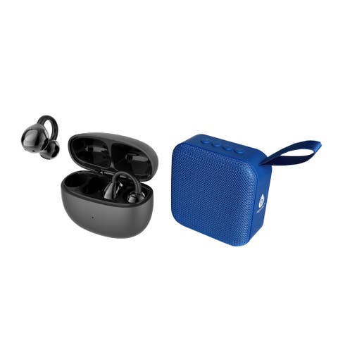 Total Audio Experience Set - Wireless Earbuds with 8D Sound + 360° Surround Speaker