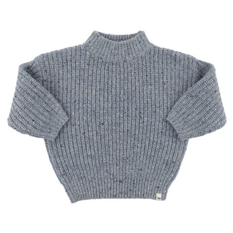 Speckle Knit Grandpa Pullover- Infant