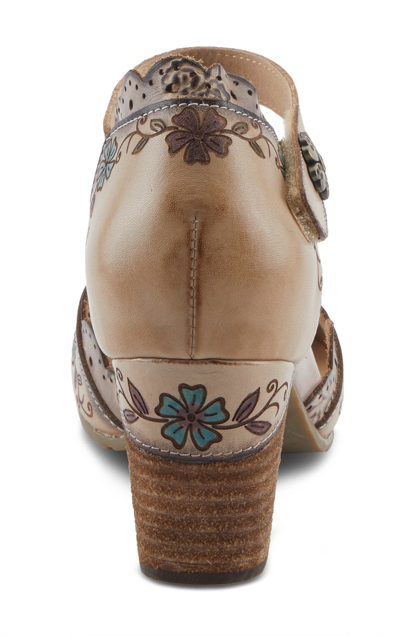 Sayyes Ankle Strap Pump, Alternate, color, BEIGE MULTI